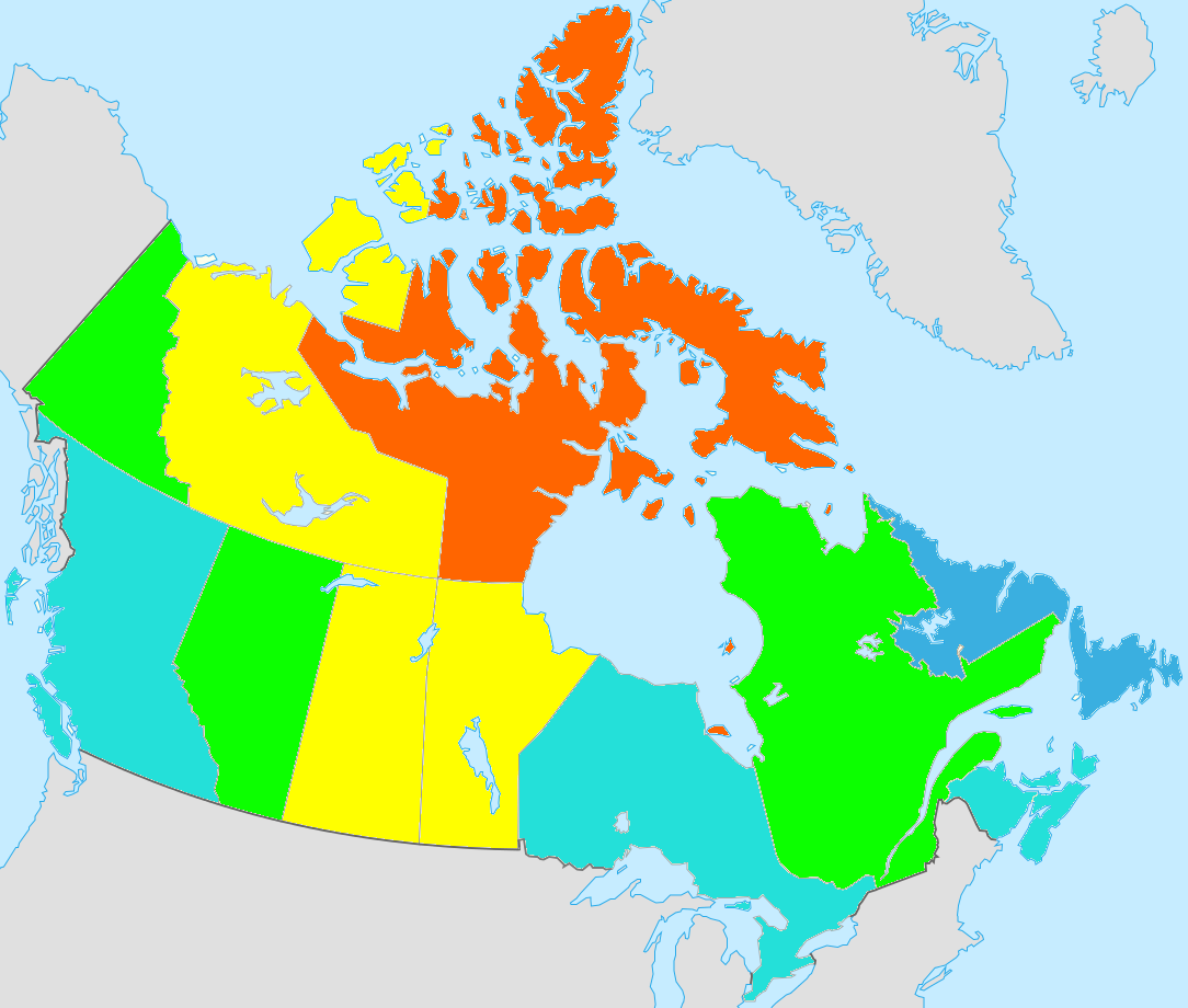 Confederation Of Tomorrow 2019 Survey Of Canadians   Canada Map 1 