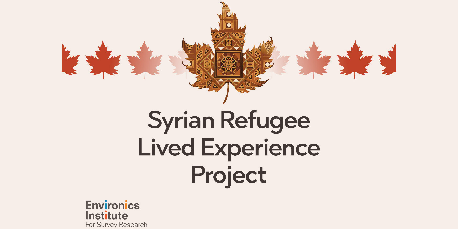 Image featuring a decorative maple leaf with geometric patterns above the text 