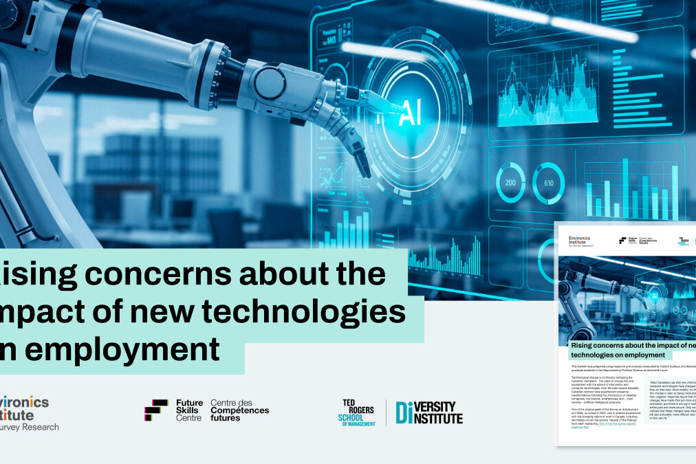 A robotic arm interacts with a digital AI interface in a modern factory. Inset: A report titled 